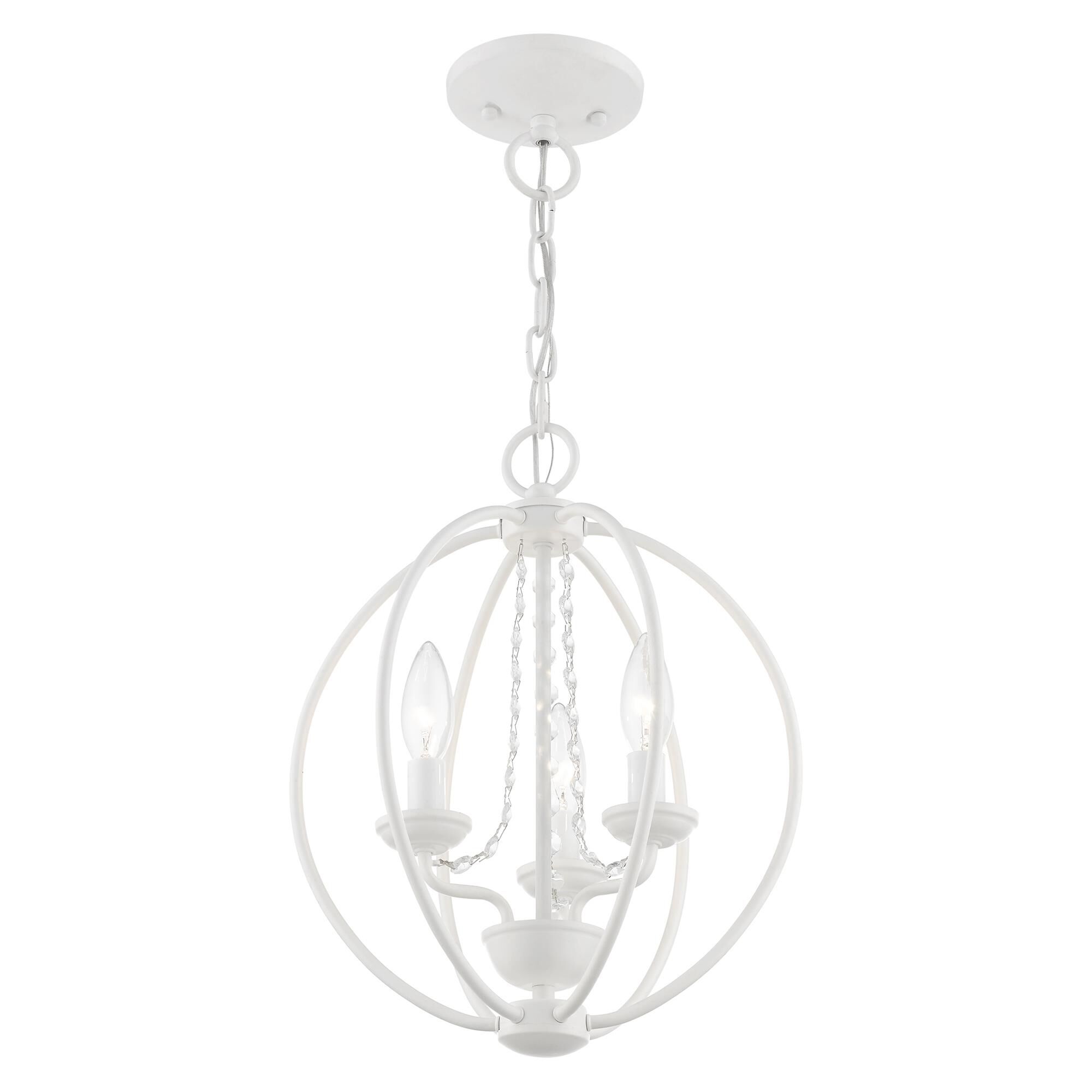 Arabella 12 Inch 3 Light Mini Chandelier by Livex Lighting