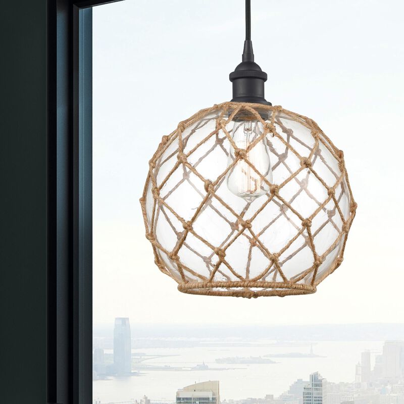 Innovations Lighting Bruno Marashlian Farmhouse Rope 10 Inch Mini Pendant