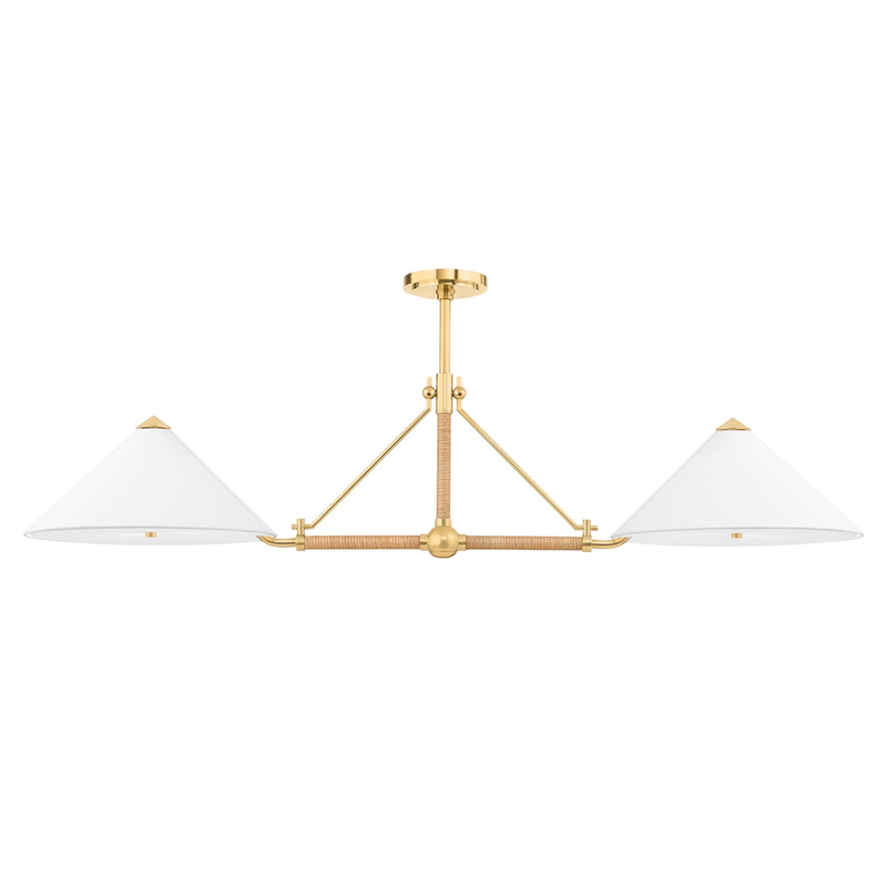 Williamsburg Large Linear Chandelier by Hudson Valley Lighting