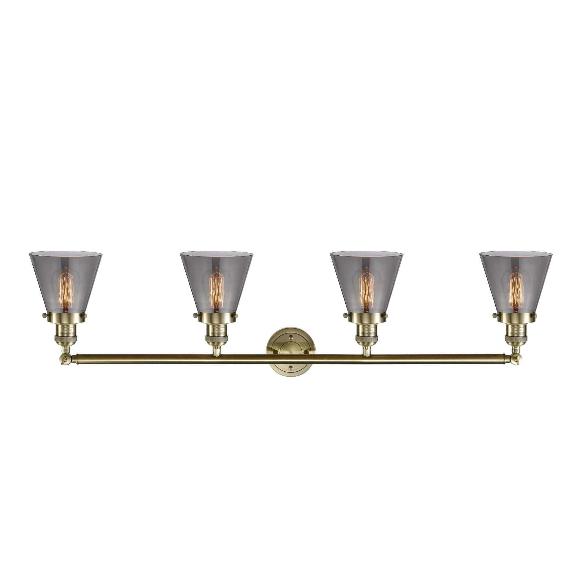 Bruno Marashlian Small Cone 42 Inch 4 Light Bath Vanity Light by Innovations Lighting