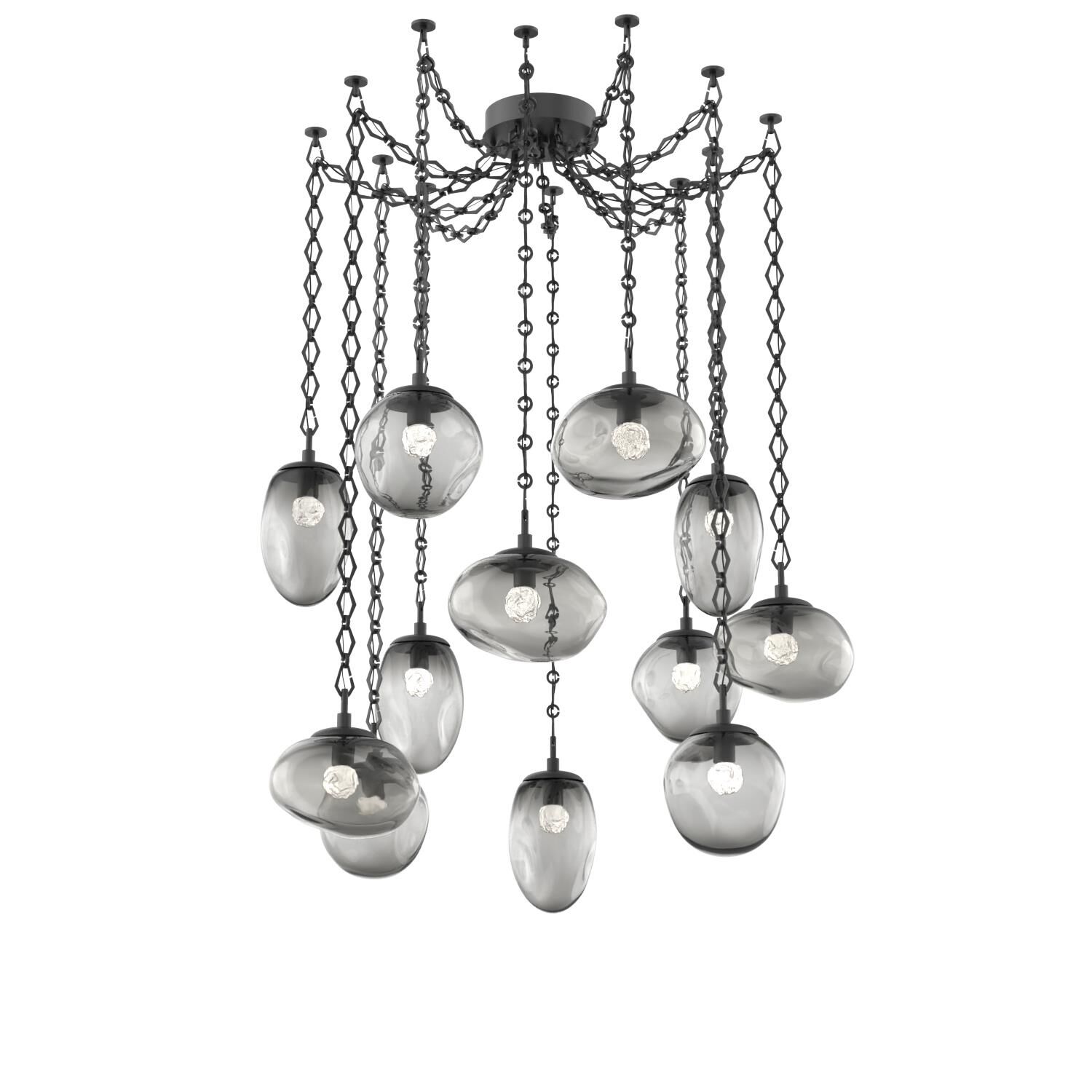 Levi Wilson Cosmos 17 Inch Multi Pendant Light by Hammerton Studio