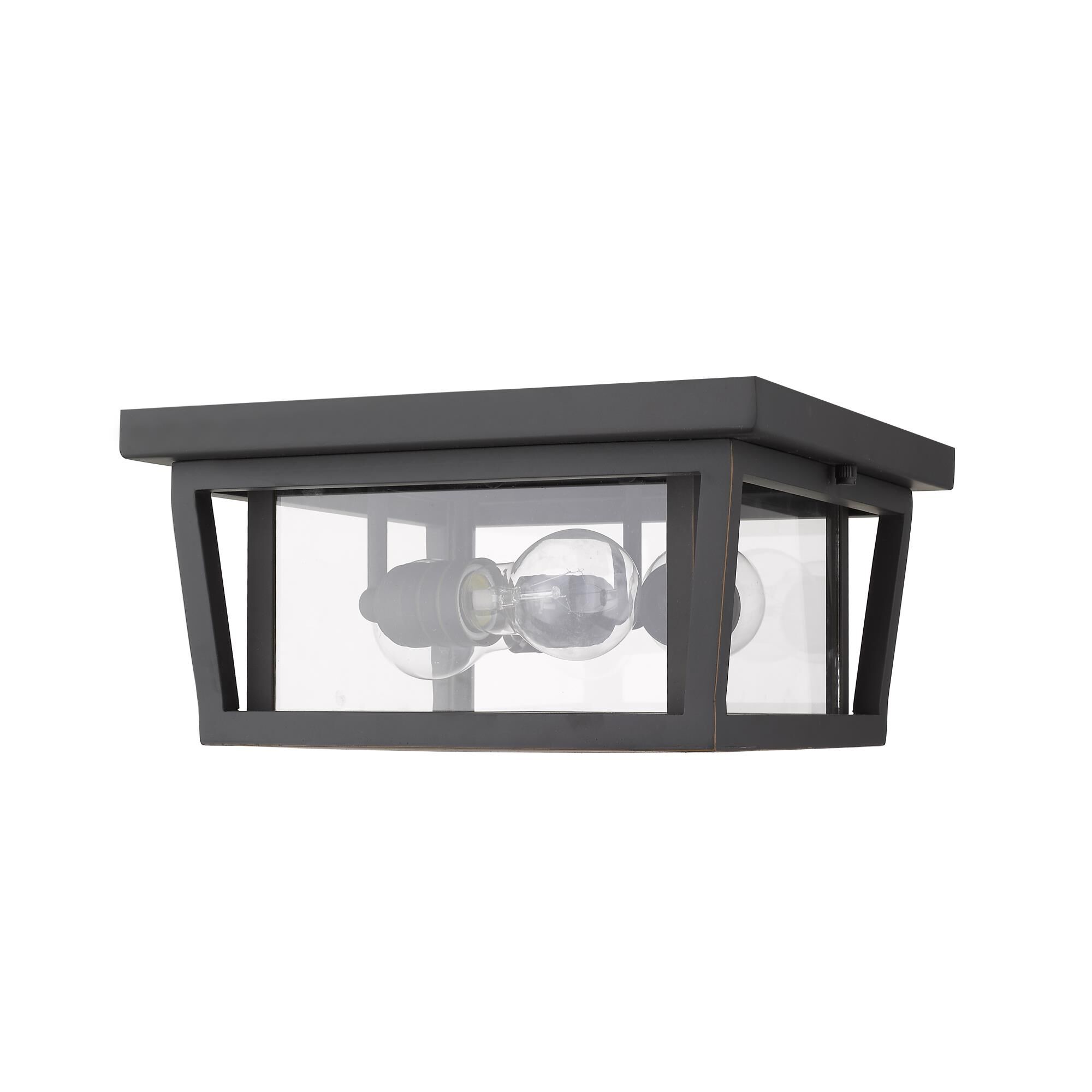 Shown in Oil Rubbed Bronze finish and Glass shade