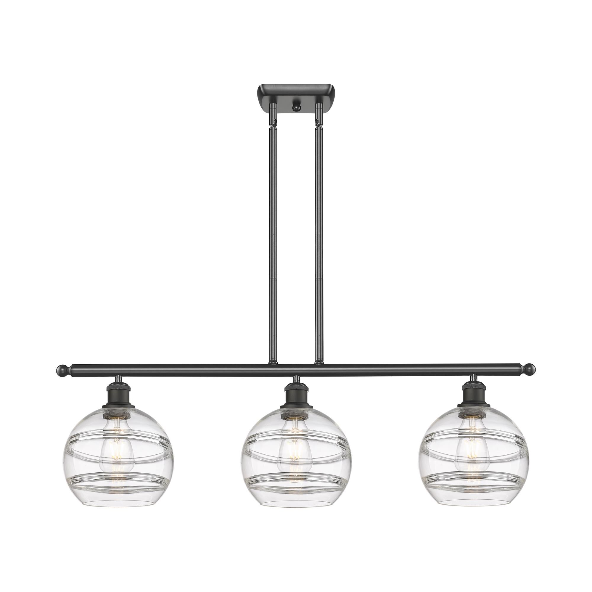 Shown in Oil Rubbed Bronze finish and Clear glass