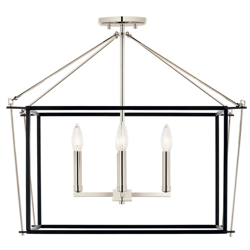 Eisley 24 Inch Semi Flush Mount by Kichler