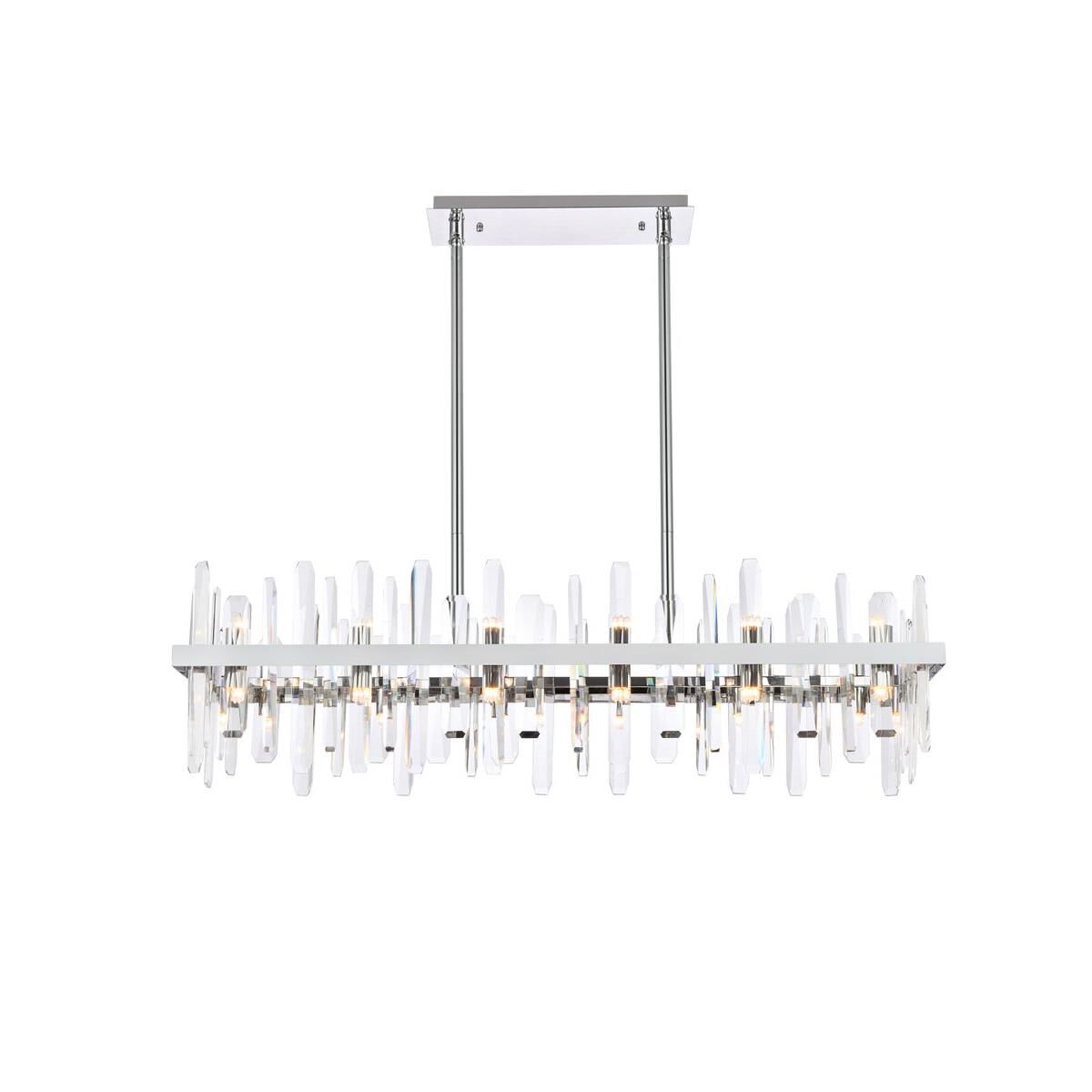 Serena 42 Inch 24 Light Linear Suspension Light by Elegant Lighting