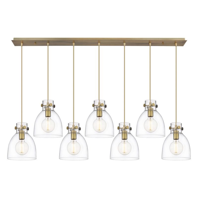 Bruno Marashlian Newton Bell 51 Inch 7 Light Linear Suspension Light by Innovations Lighting