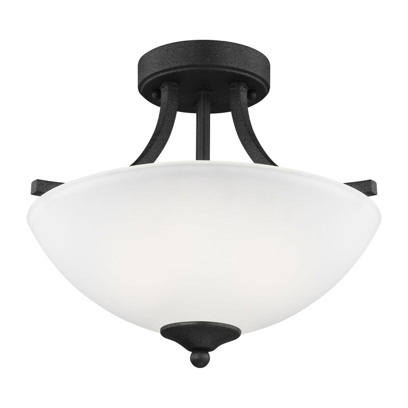 Geary 13 Inch 2 Light Semi Flush Mount by Generation Lighting