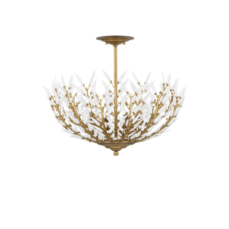 Magnum 22 Inch 4 Light Semi Flush Mount by Currey & Company
