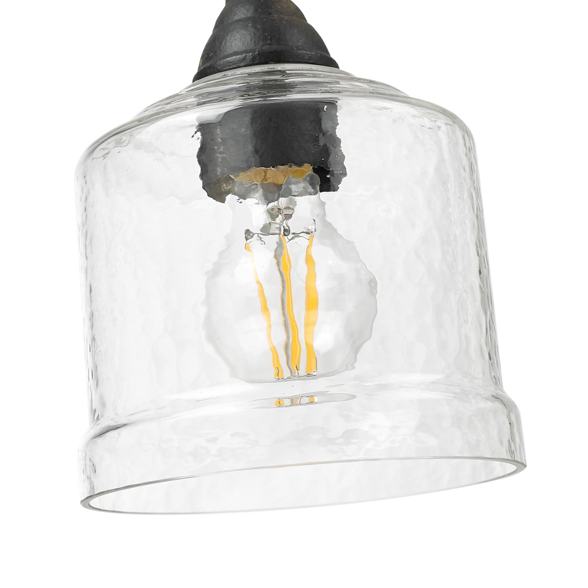 Shown in Antique Ivory finish and Hammered Water glass