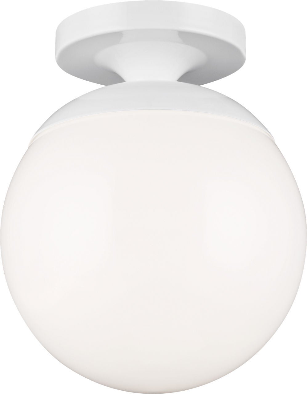 Shown in White finish and Smooth White glass