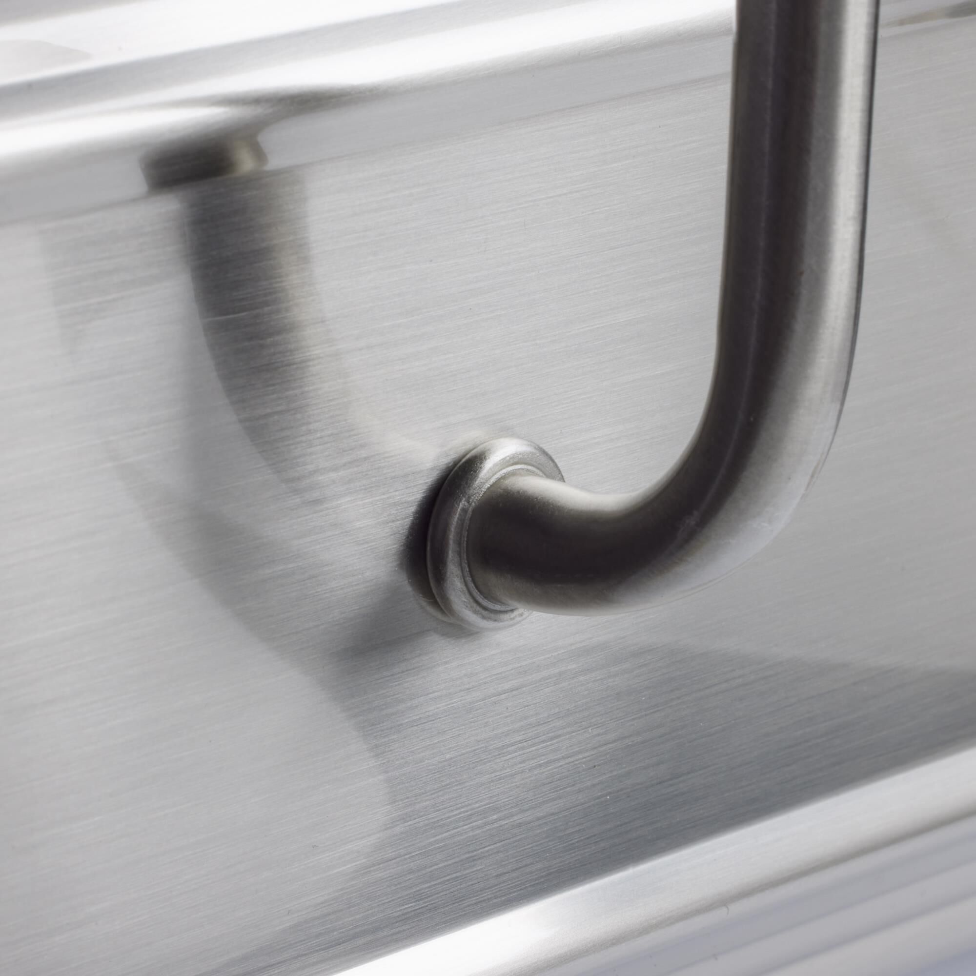 Shown in Brushed Nickel finish and Frosted White glass