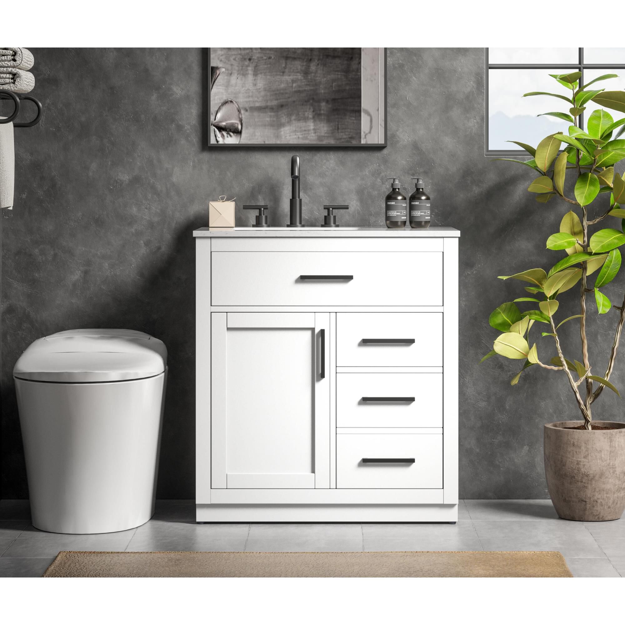 Alden 32 Inch Bath Vanity by Elegant Dcor