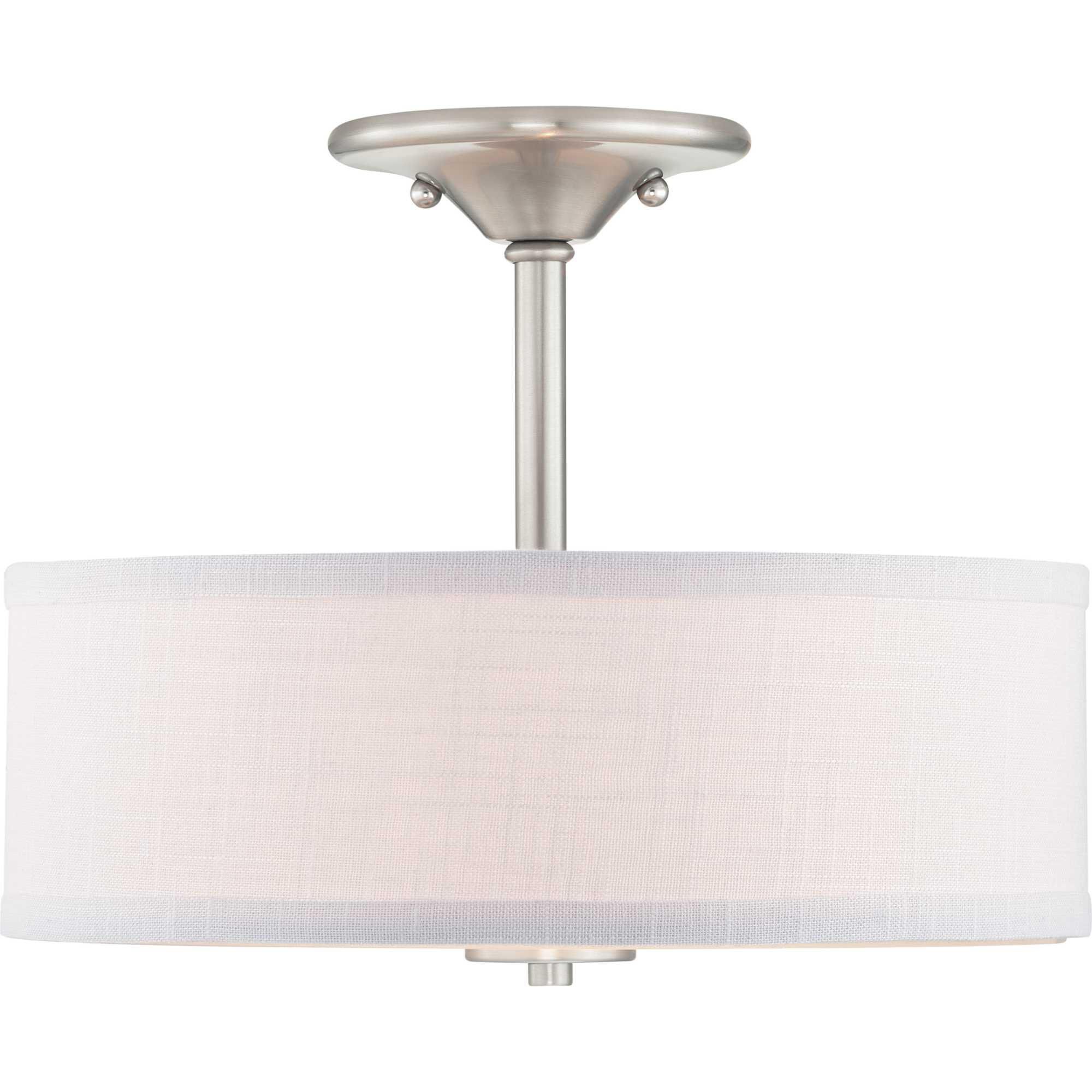 Inspire 13 Inch 2 Light Semi Flush Mount by Progress Lighting