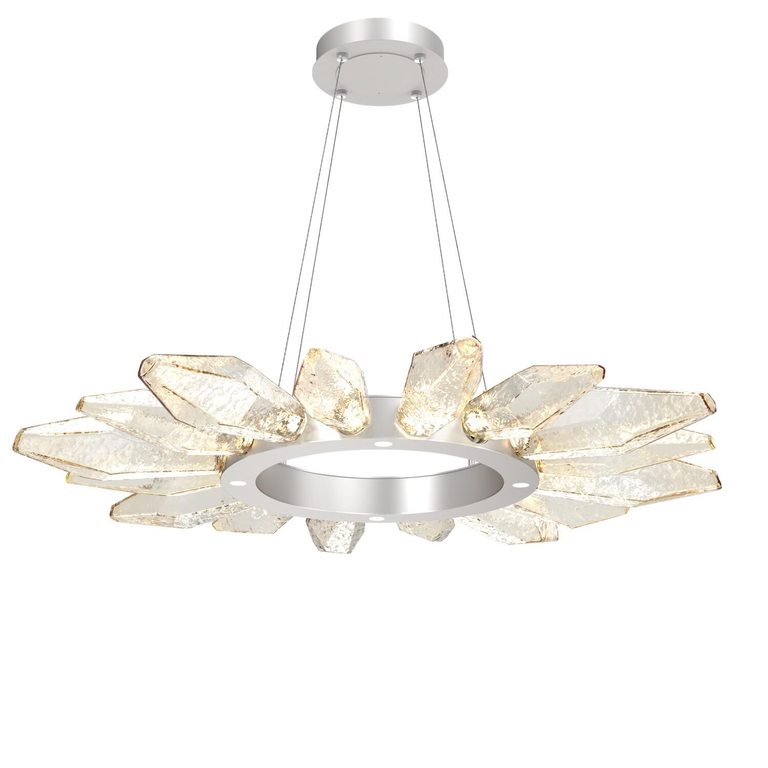 Rock Crystal 41 Inch 20 Light LED Chandelier by Hammerton Studio