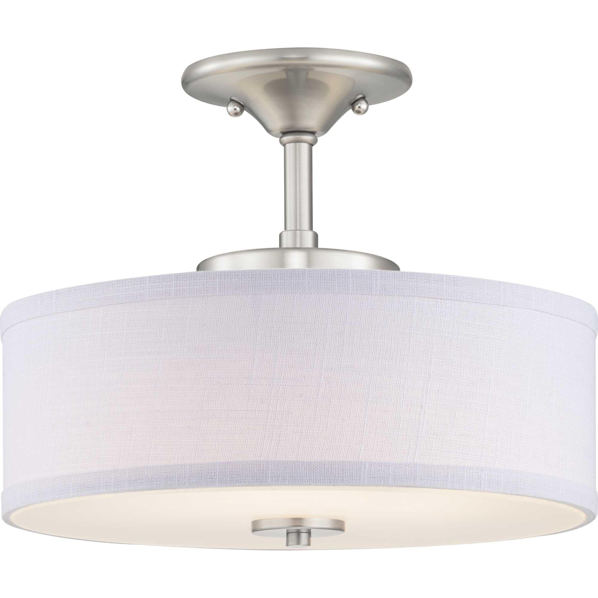 Inspire 13 Inch 1 Light LED Semi Flush Mount by Progress Lighting