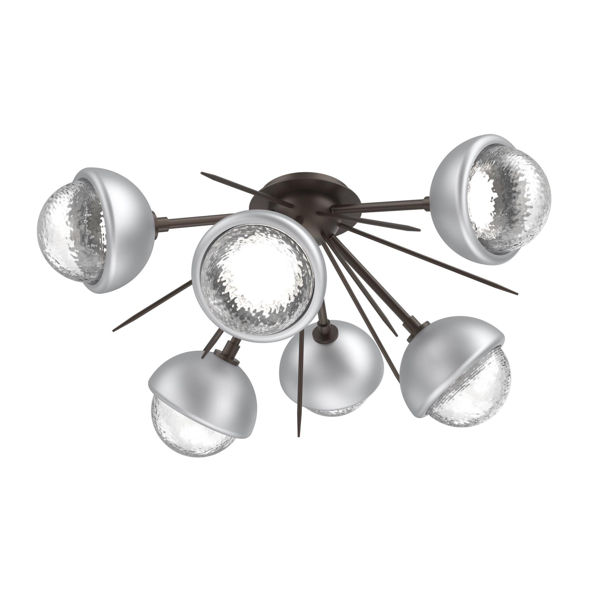 Levi Wilson Cabochon 28 Inch Semi Flush Mount by Hammerton Studio