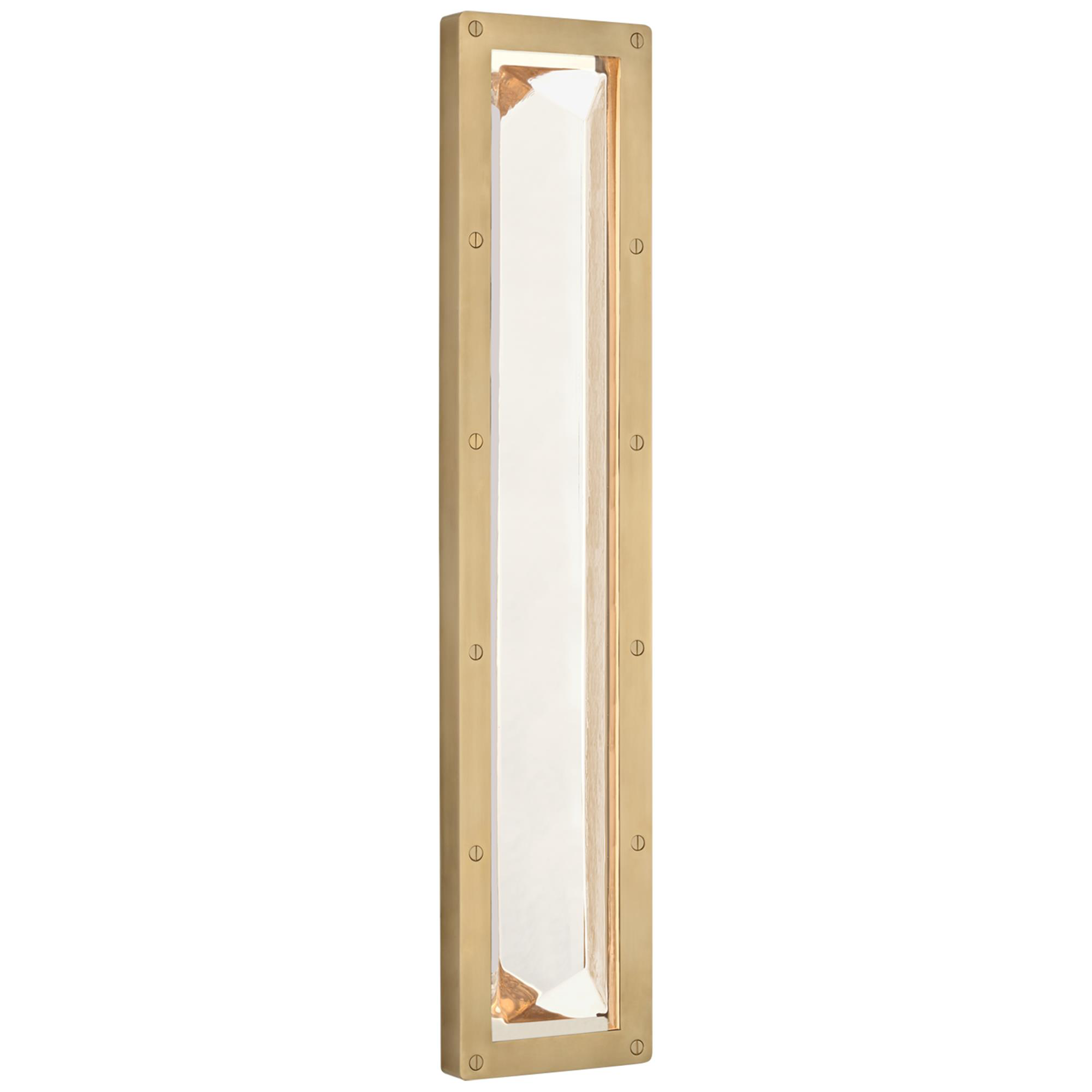 Shown in Natural Brass and Crystal finish