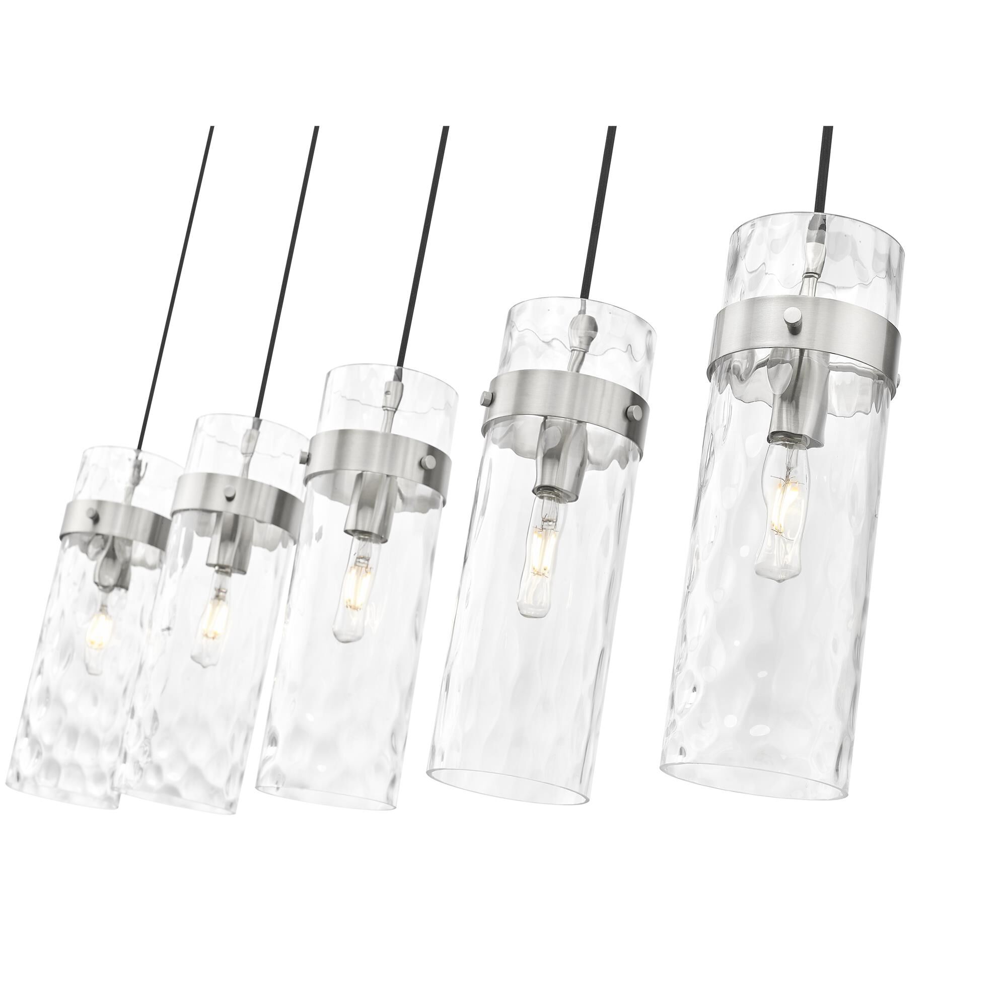 Fontaine 44 Inch 5 Light Linear Chandelier,