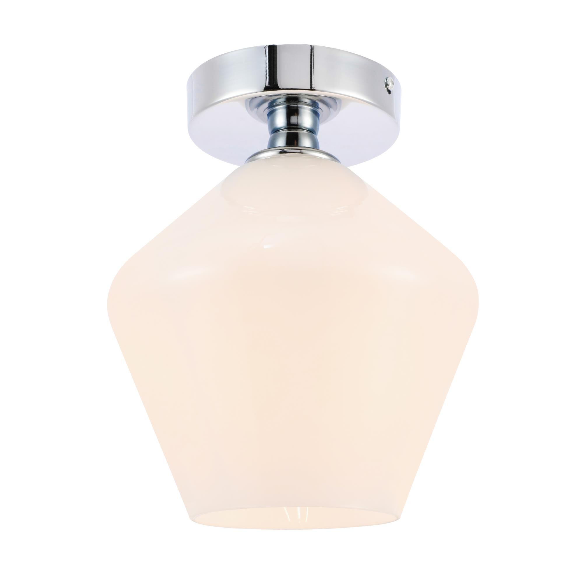 Gene 8 Inch Semi Flush Mount by Elegant Lighting