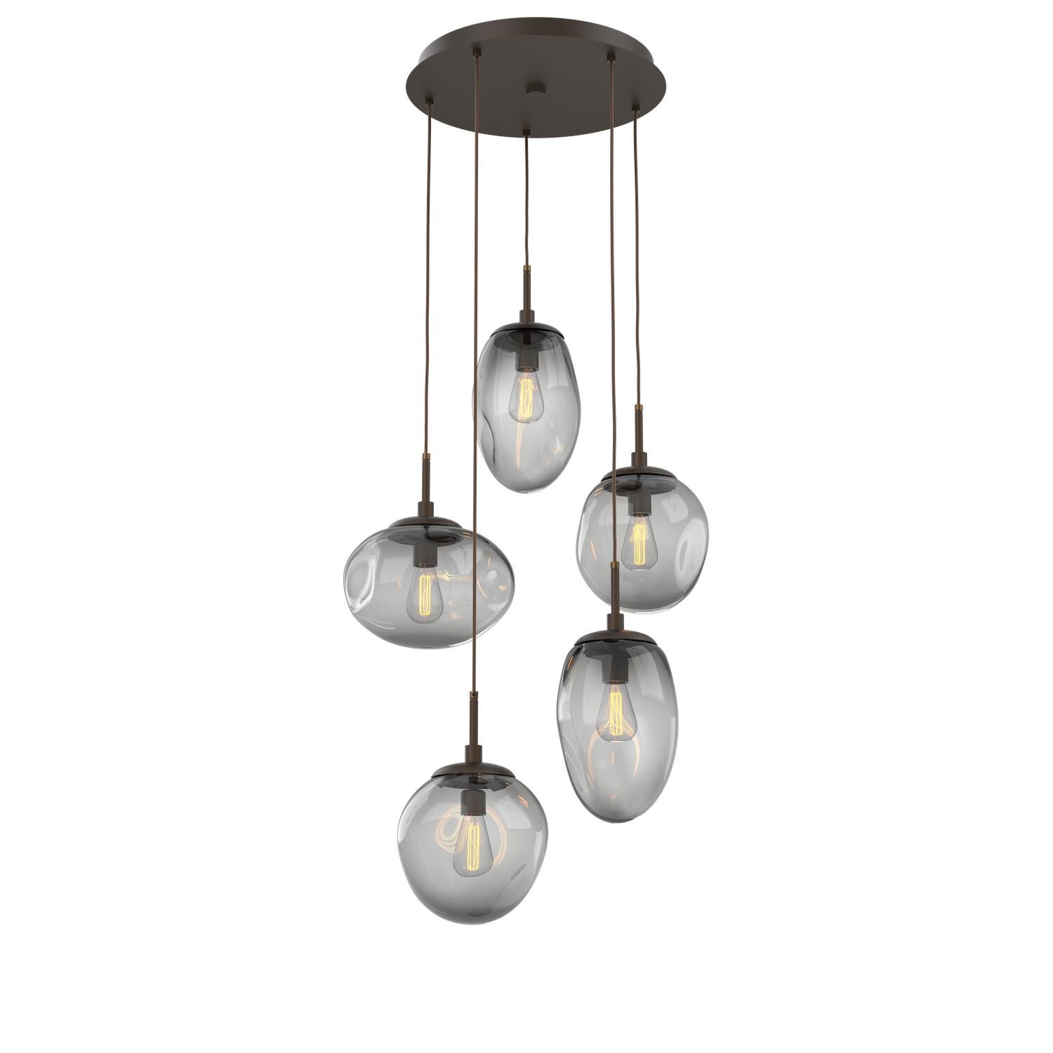 Levi Wilson Nebula 24 Inch 5 Light Multi Light Pendant by Hammerton Studio