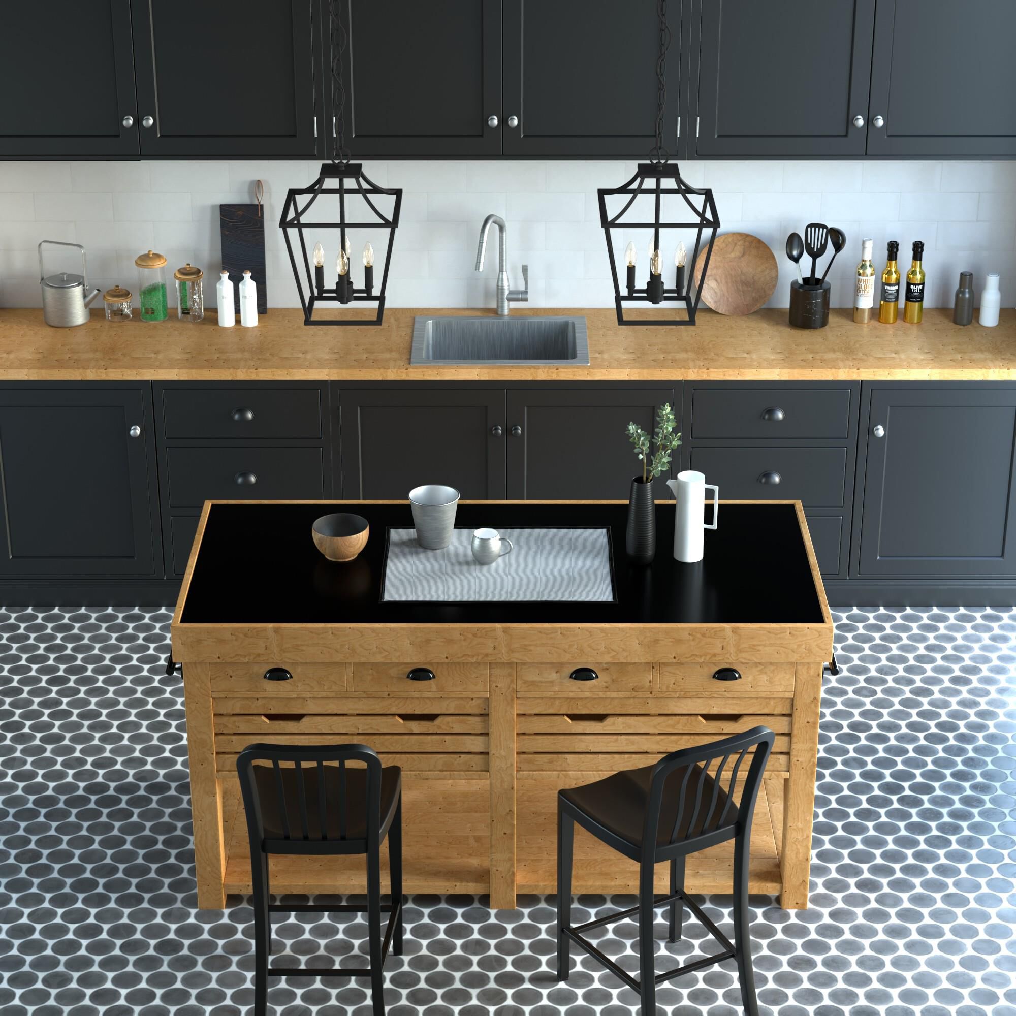 Shown in Natural Iron finish