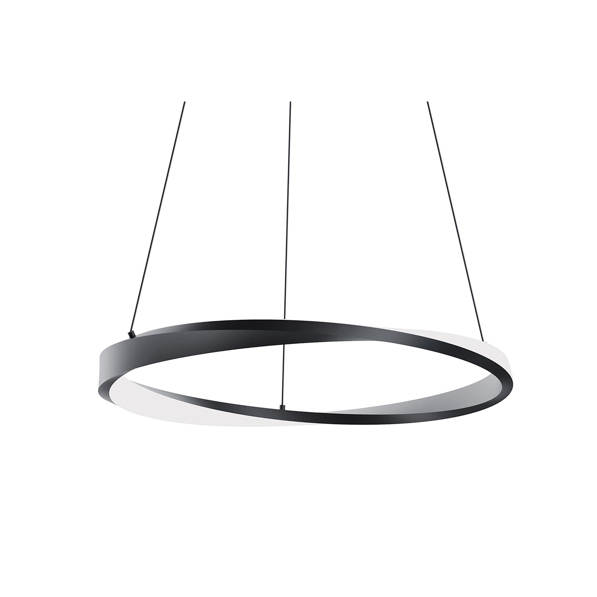 Shown in Black finish and White shade