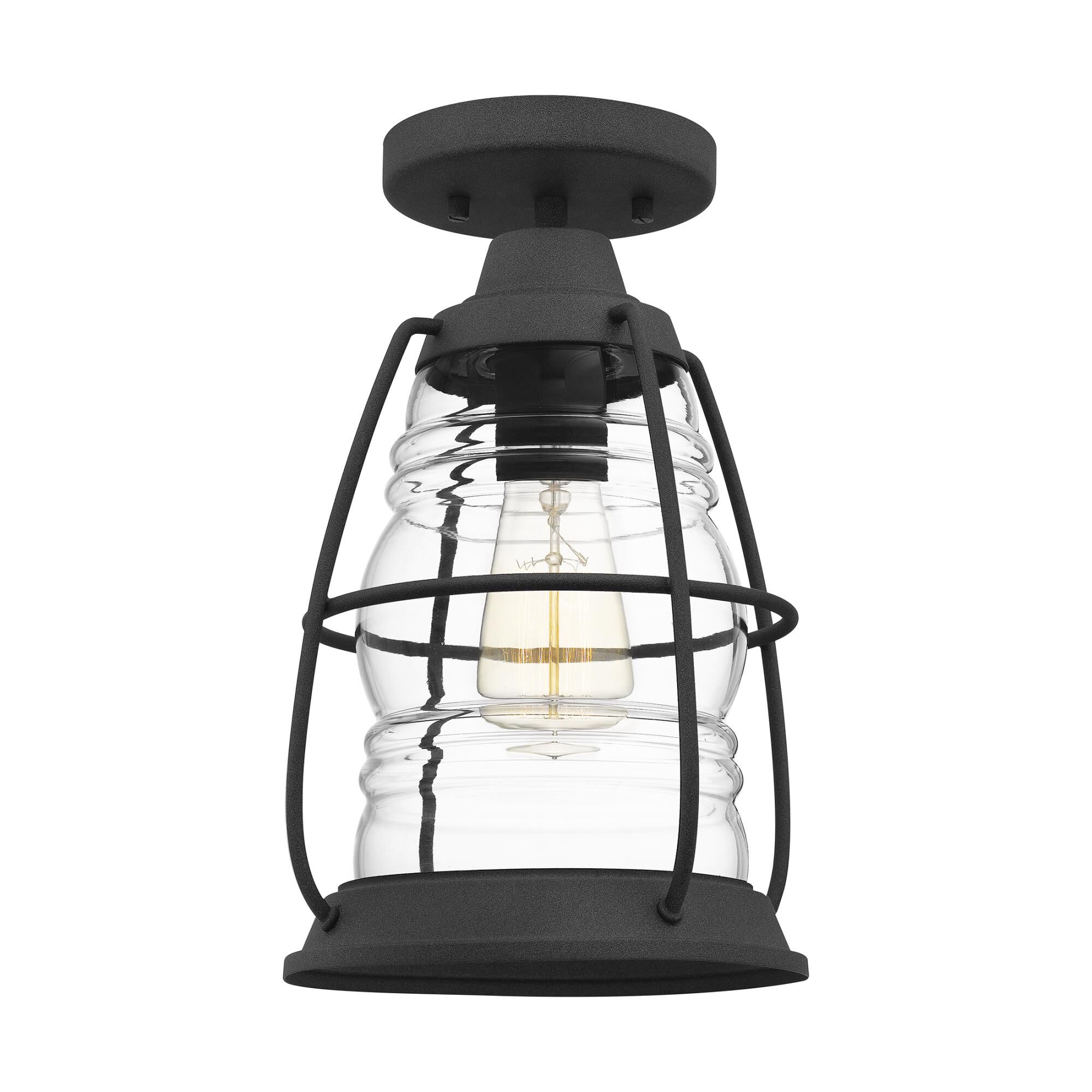 Admiral 8 Inch 1 Light Semi Flush Mount by Quoizel