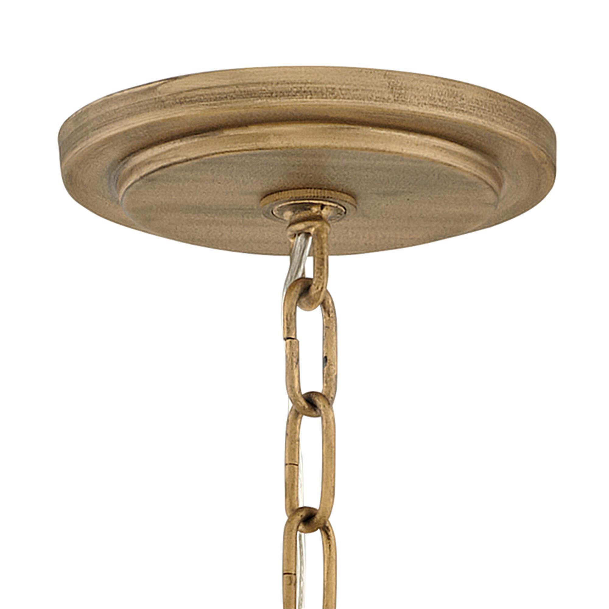 Shown in Burnished Gold finish and Blue Sea glass