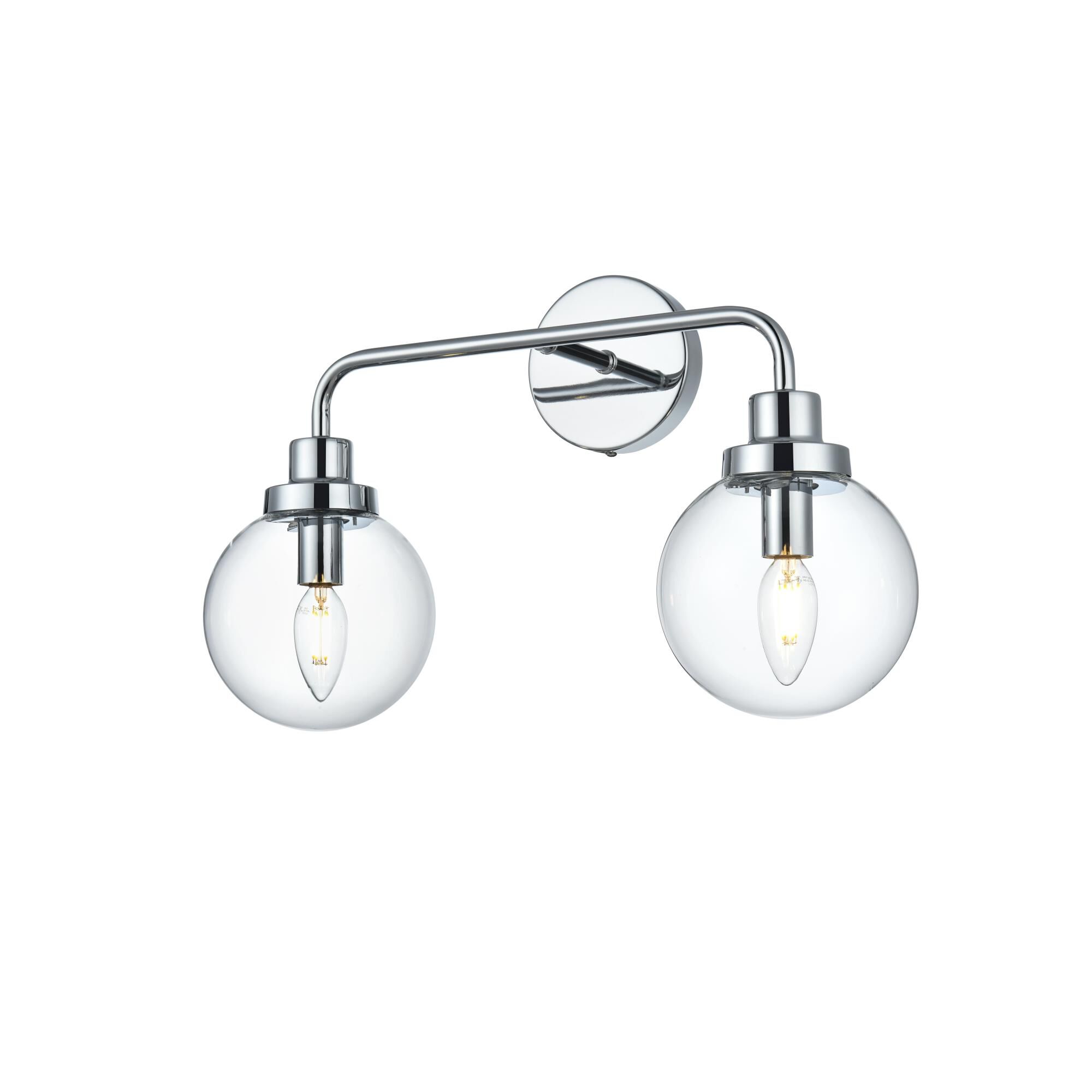 Shown in Chrome And Clear finish