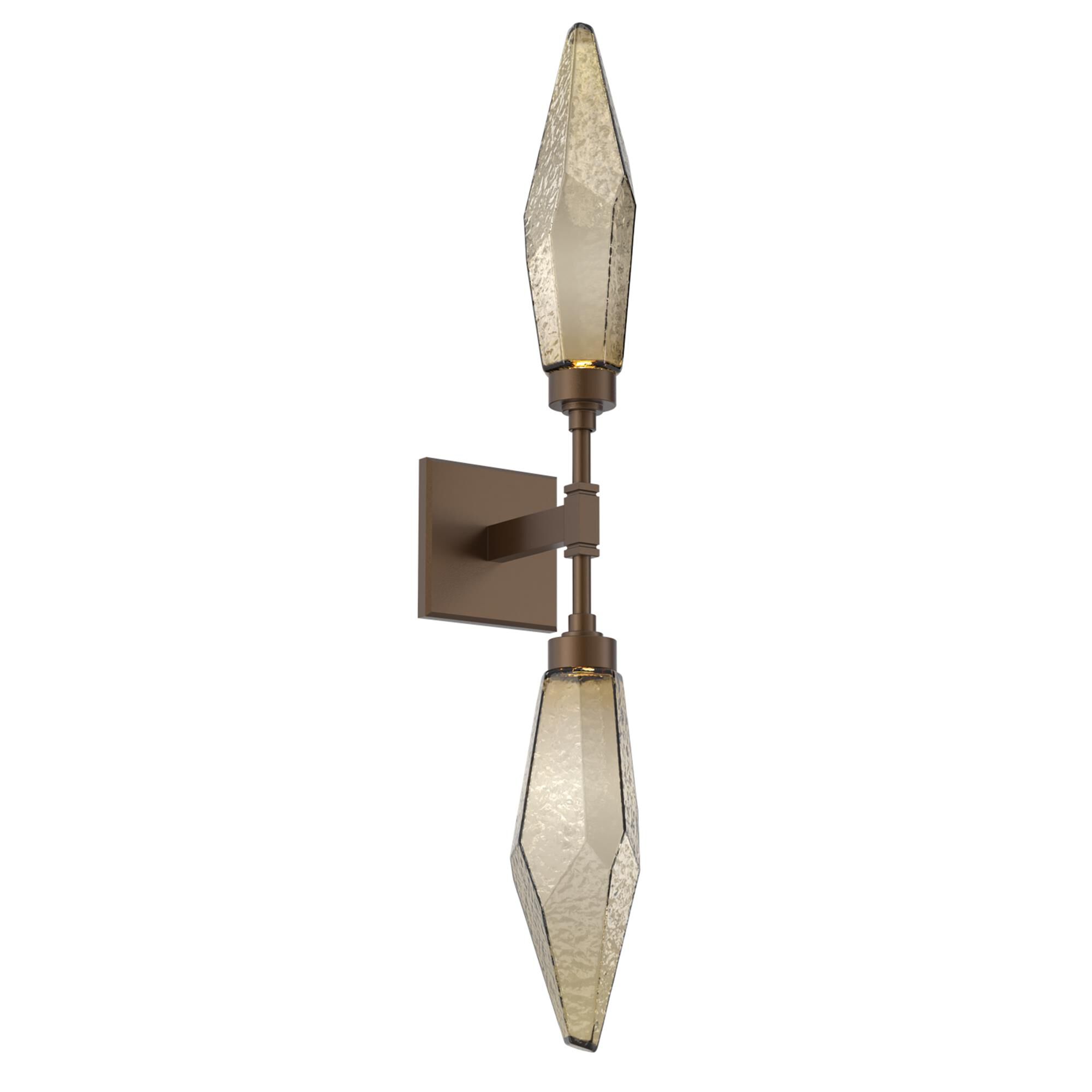 Shown in Flat Bronze finish and Chilled Blown And Bronze glass
