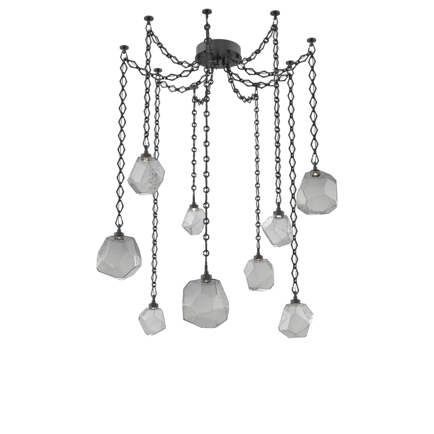 Levi Wilson Gem 17 Inch Multi Pendant Light by Hammerton Studio