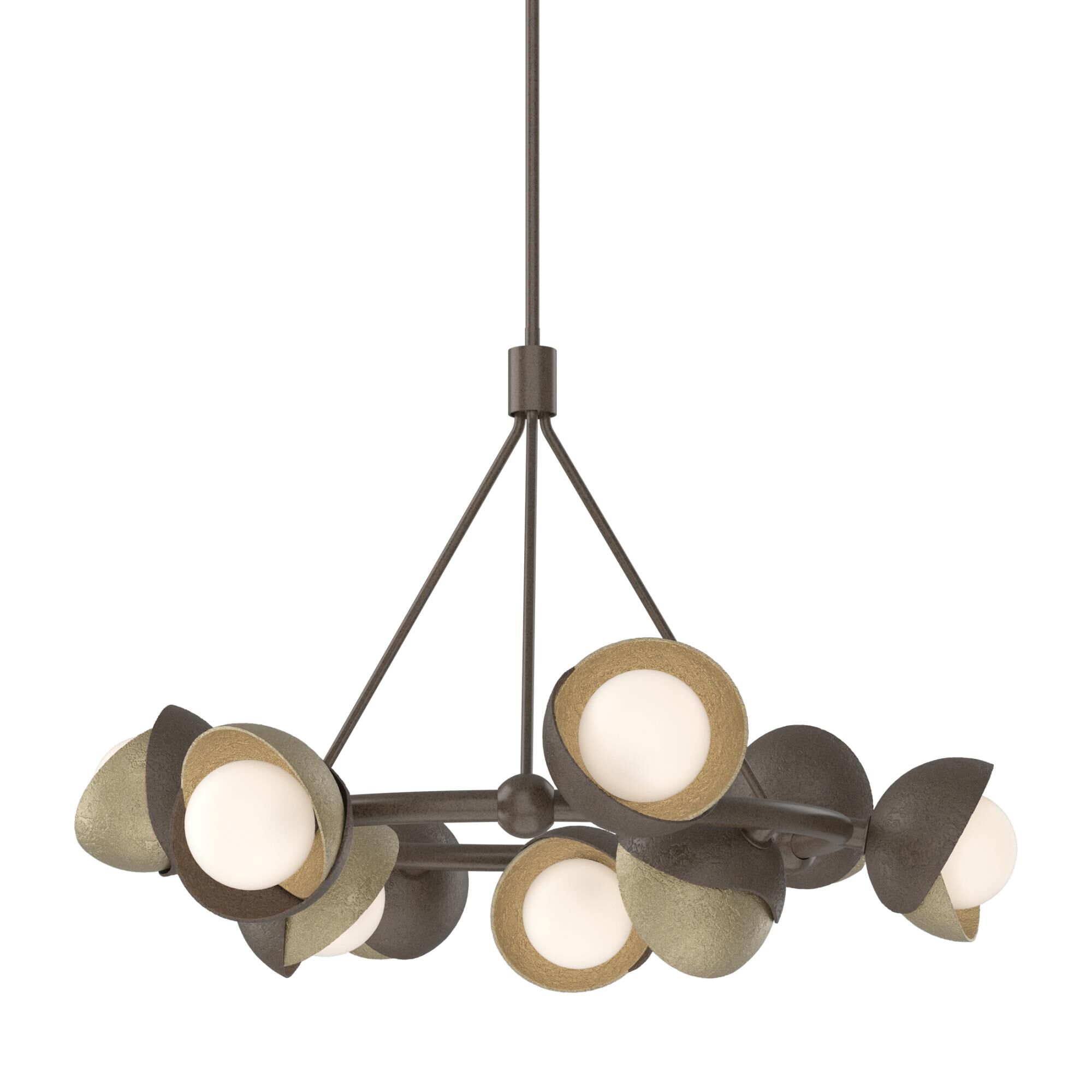 Shown in Bronze finish and Opal glass and Opal Glass shade