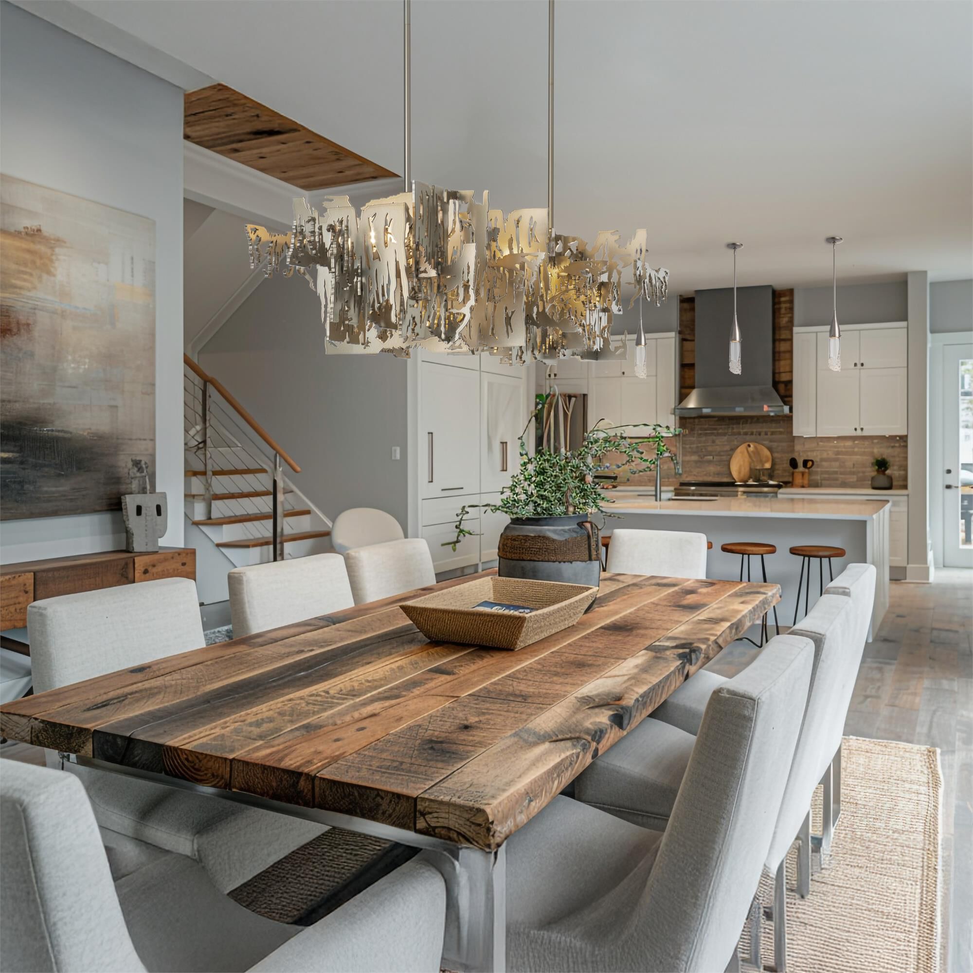 Brutus 63 Inch Linear Suspension Light by Hubbardton Forge