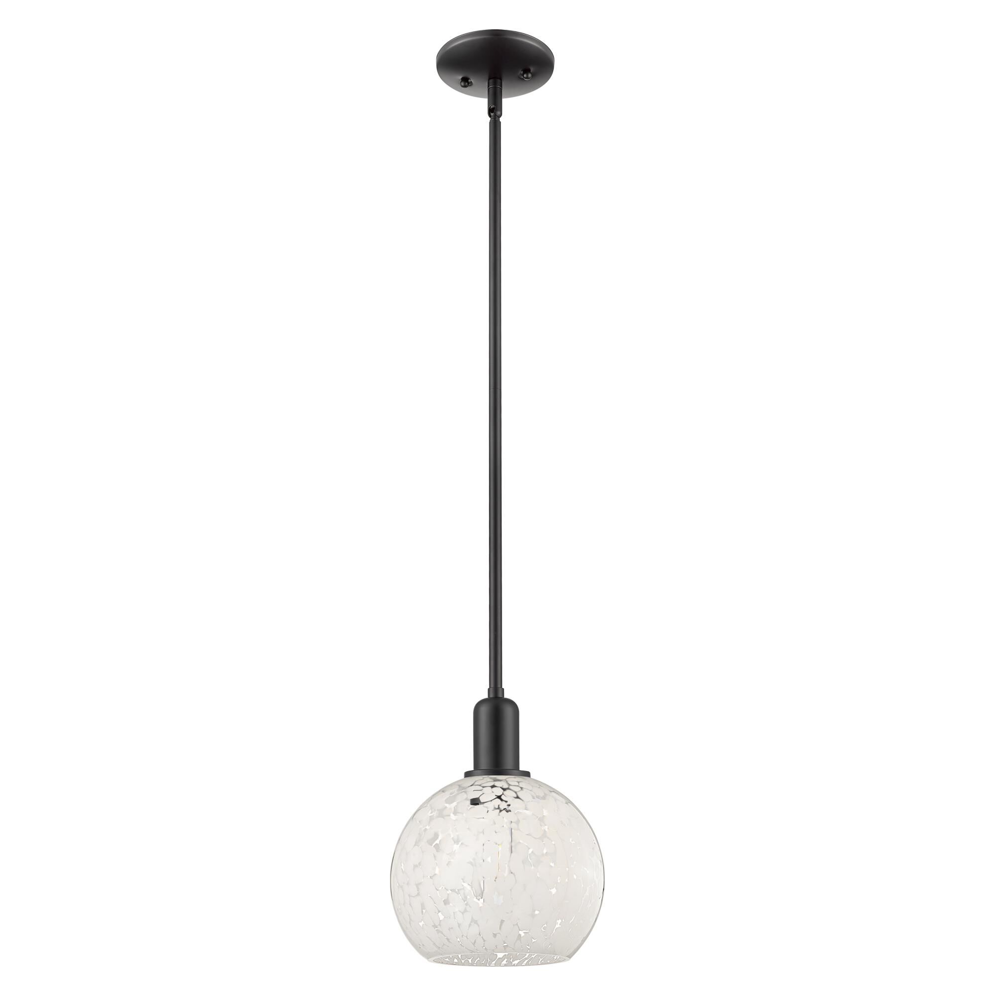 Bruno Marashlian White Mouchette 8 Inch Mini Pendant by Innovations Lighting
