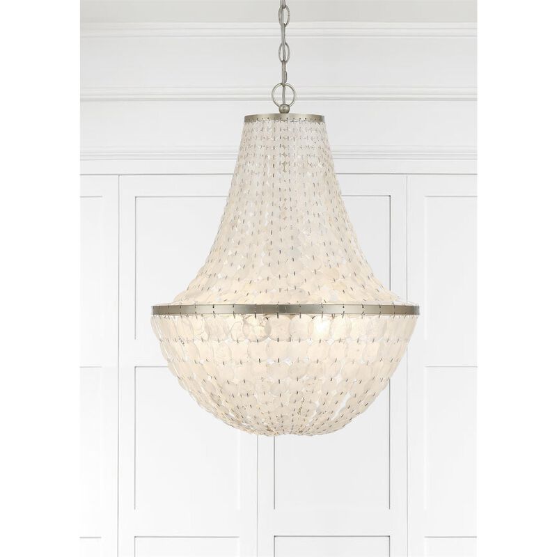 Brielle 18 Inch 6 Light Chandelier by Crystorama