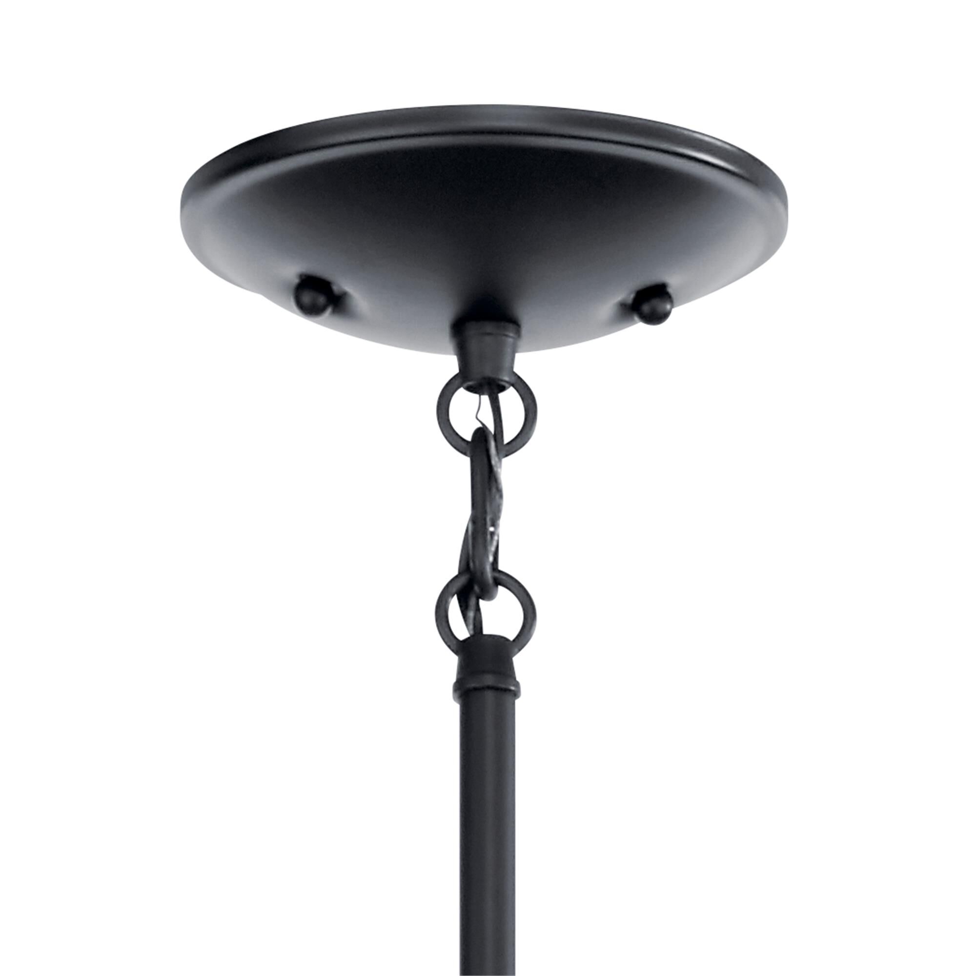 Shown in Black finish and Satin Etched glass