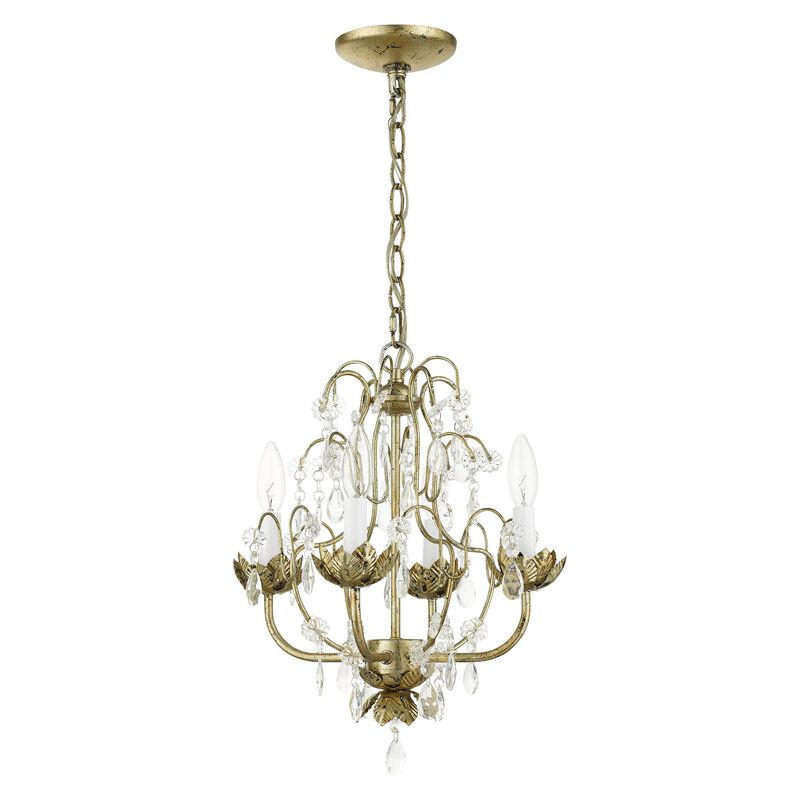 Acanthus 4 Light Mini Chandelier by Livex Lighting
