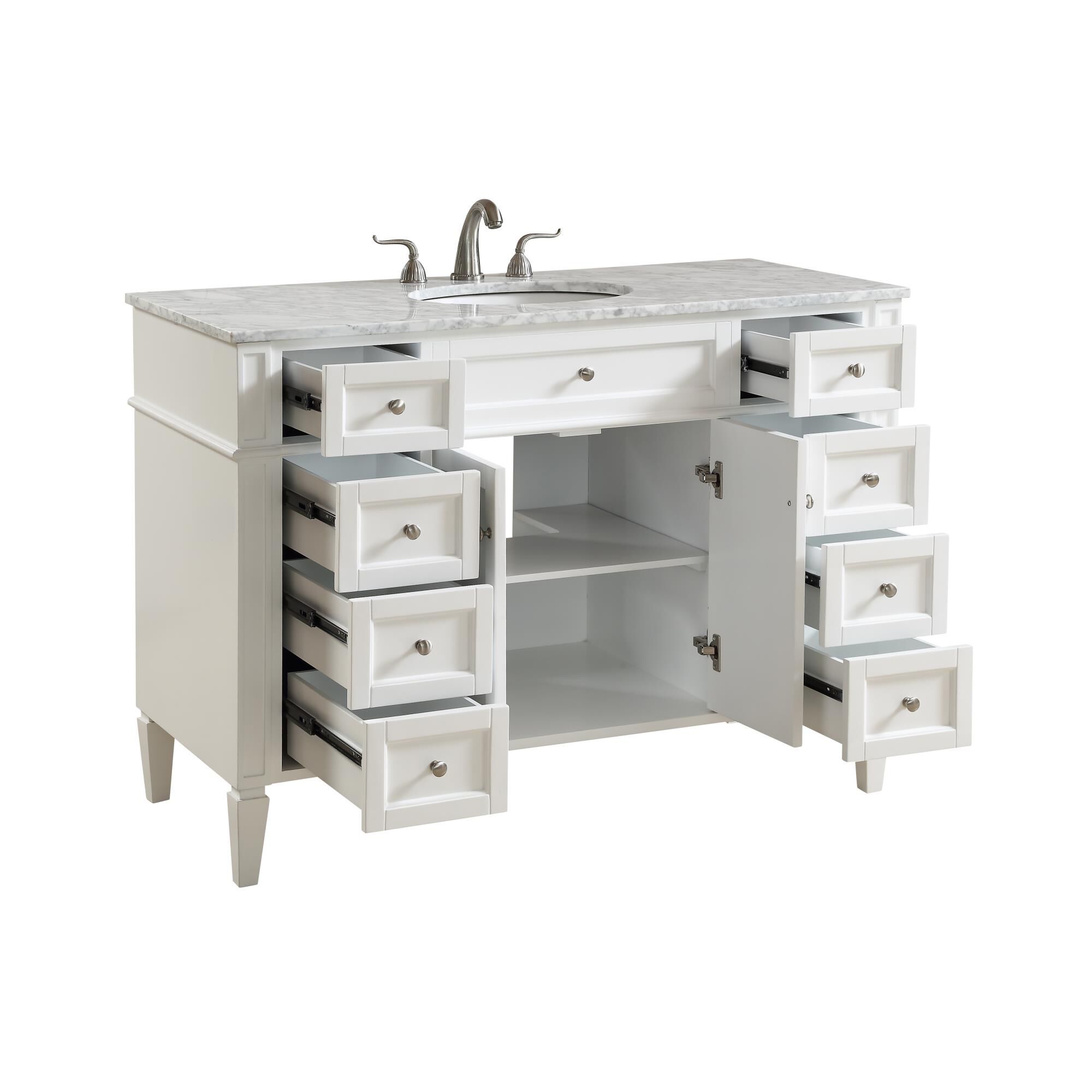 Shown in White finish