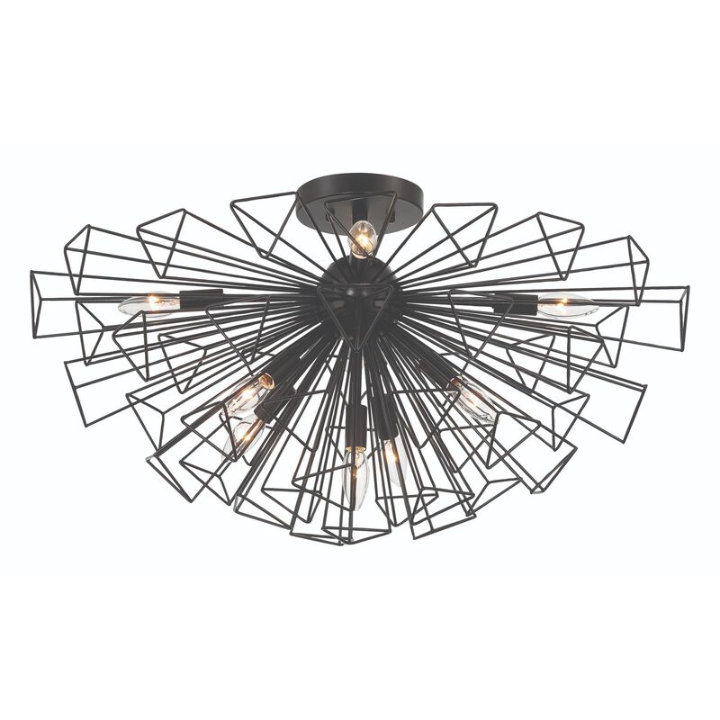 Dendelio 22 Inch 9 Light Semi Flush Mount by Eurofase Lighting