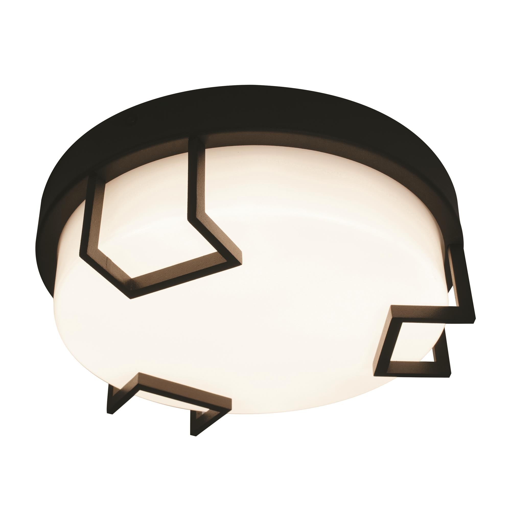 Shown in Textured Bronze finish and White Acrylic glass and 120-277 Volt Dimmer accent