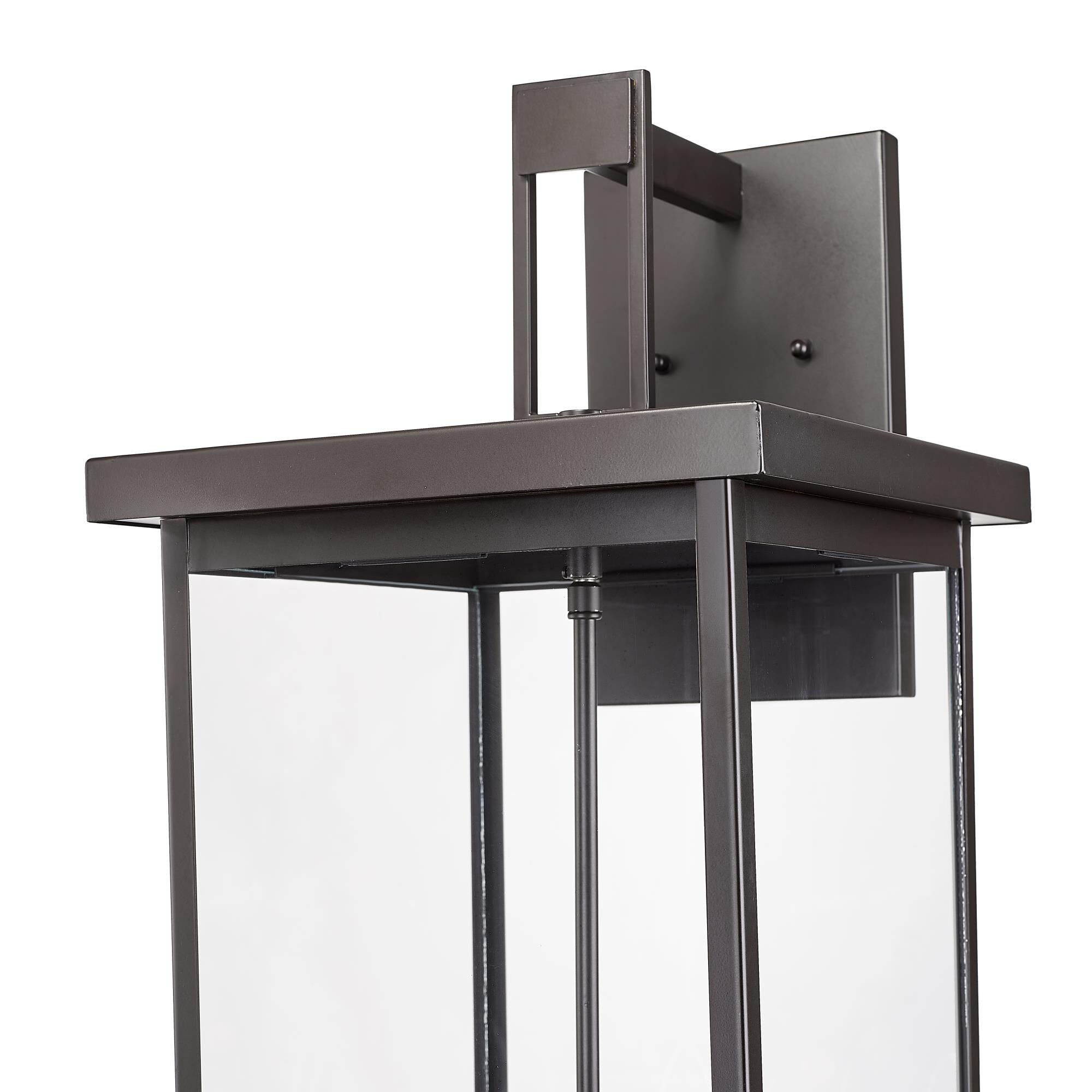 Shown in Powder Coated Bronze finish and Clear glass