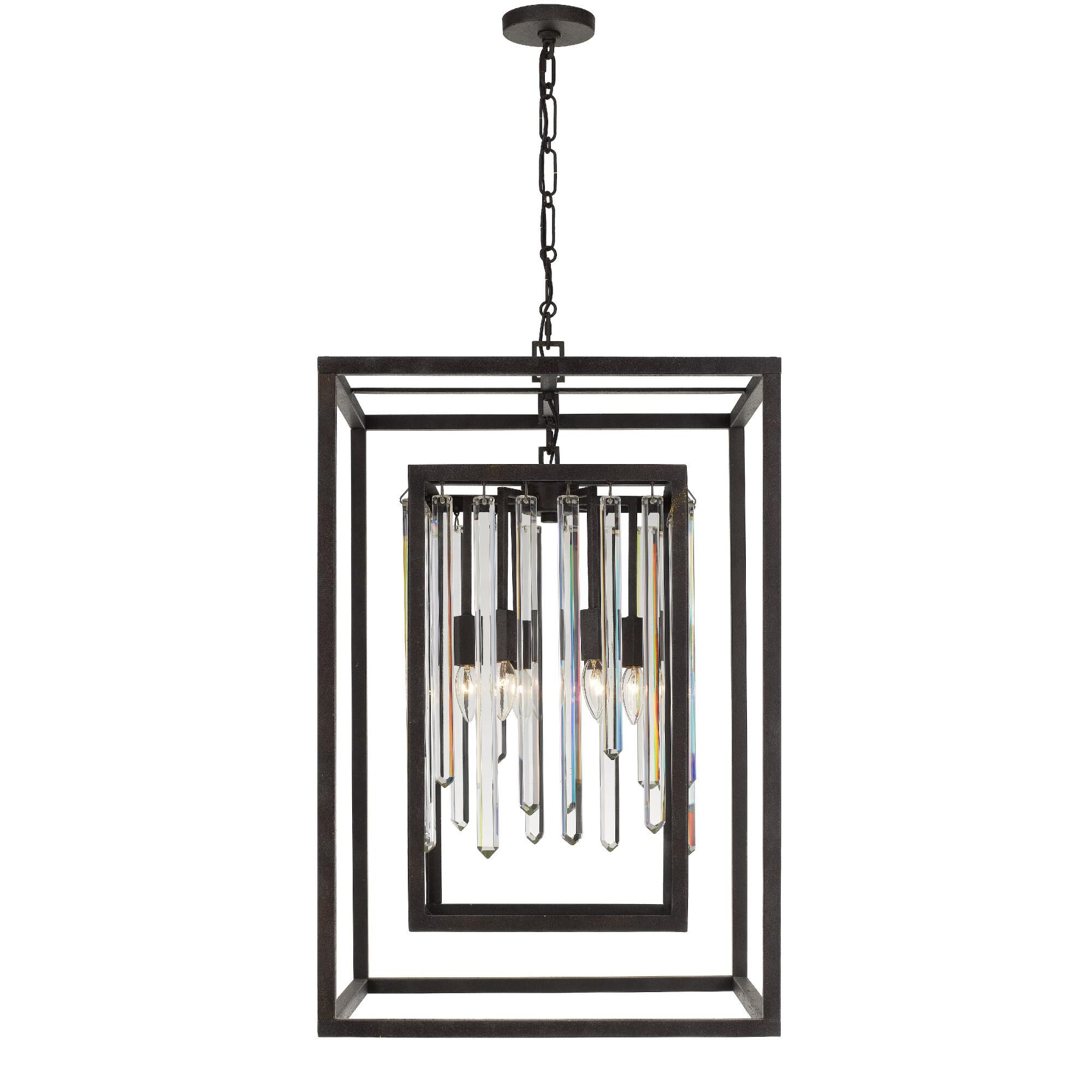 Shown in Forged Bronze finish and Hand Cut crystal