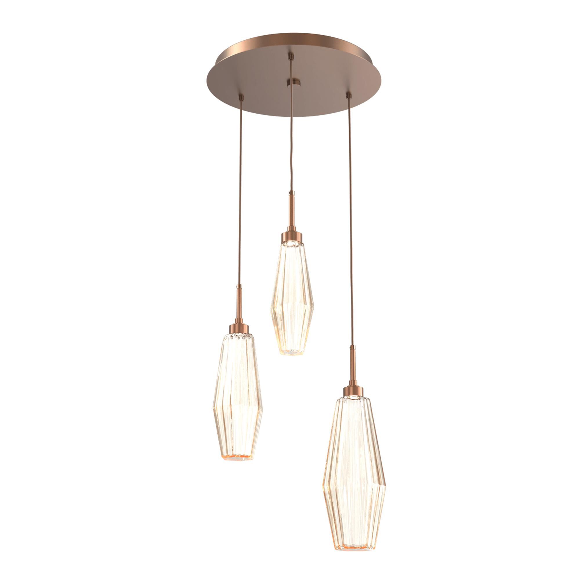 Aalto 17 Inch 3 Light Multi Light Pendant,