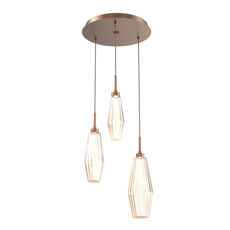 Aalto 17 Inch 3 Light Multi Light Pendant by Hammerton Studio