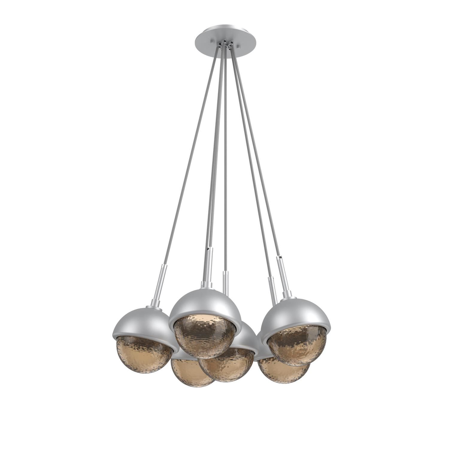Shown in Classic Silver finish and Bronze glass and Metal Shade Matching Finish accent