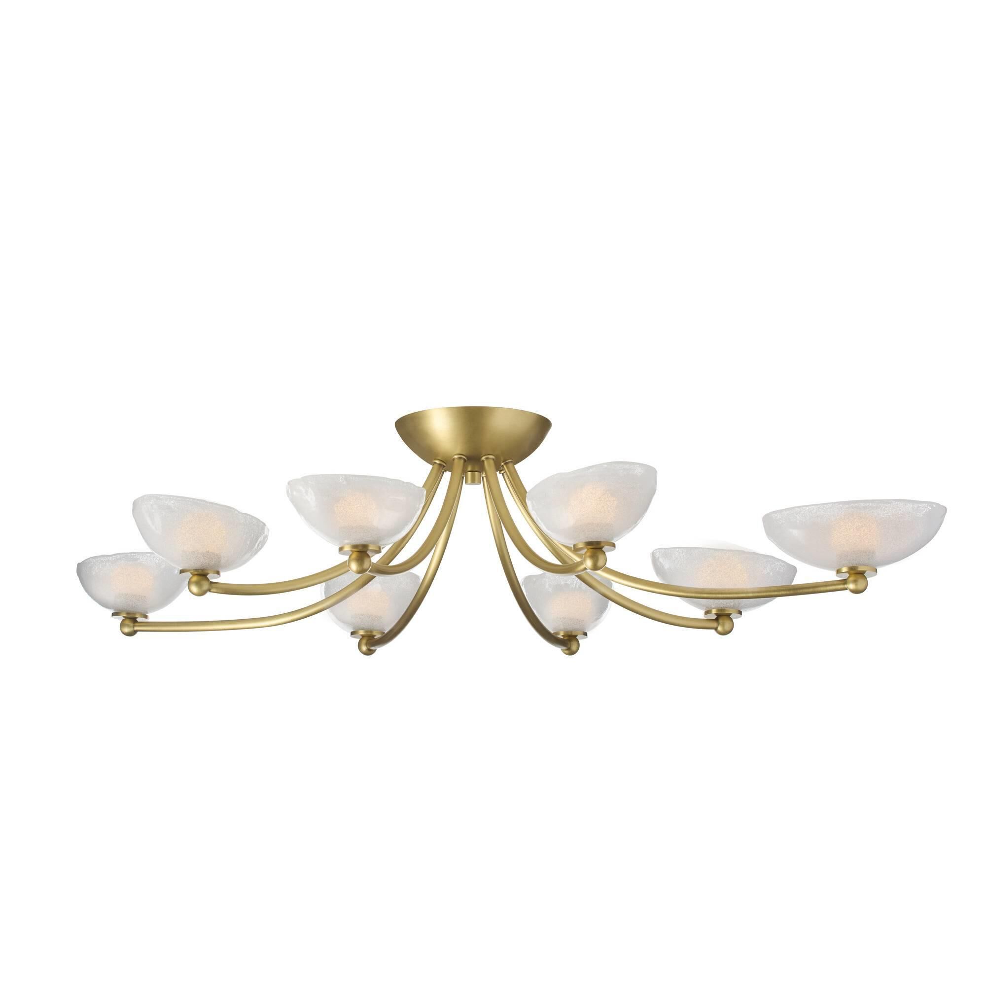 Shown in Antique Brass finish and Opal glass