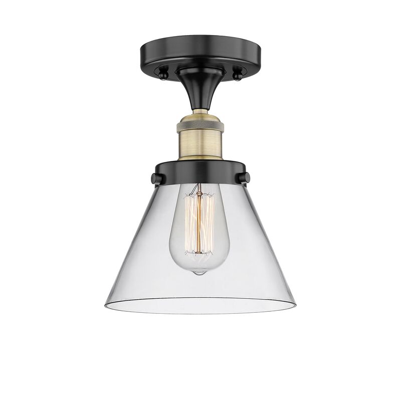 Bruno Marashlian Cone 7 Inch 1 Light Semi Flush Mount by Innovations Lighting