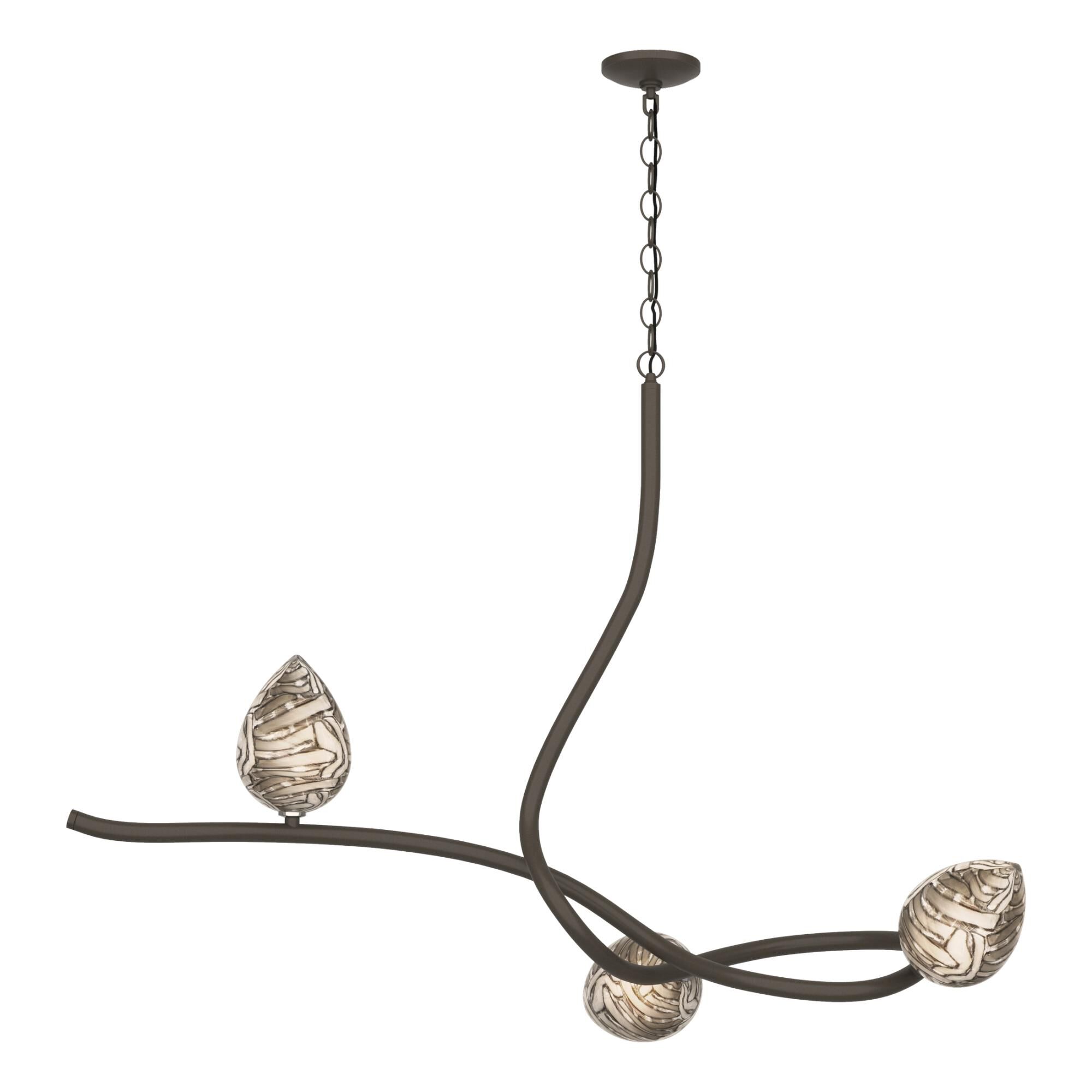 Floret 45 Inch 3 Light Linear Suspension Light by Hubbardton Forge