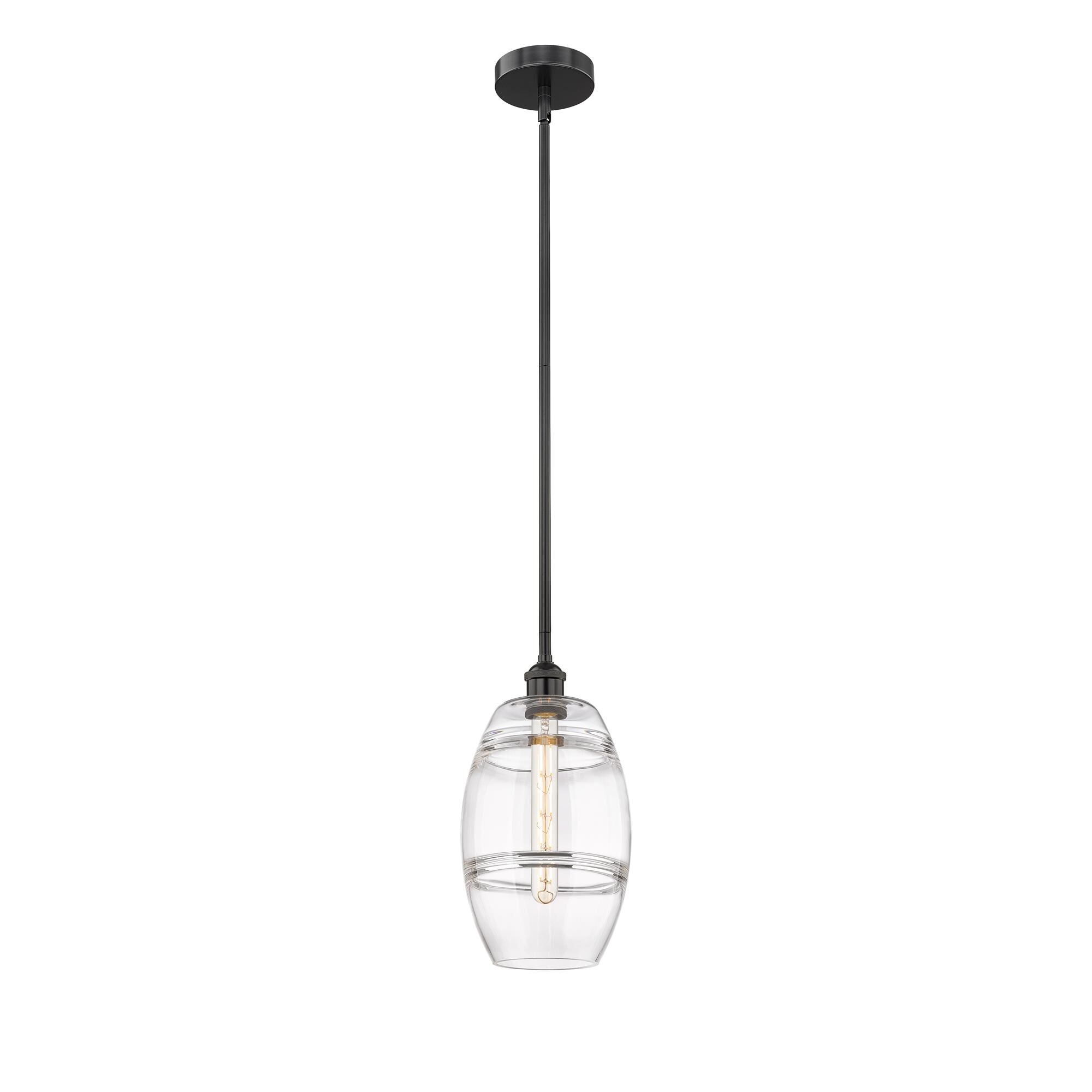 Shown in Matte Black finish and Clear glass