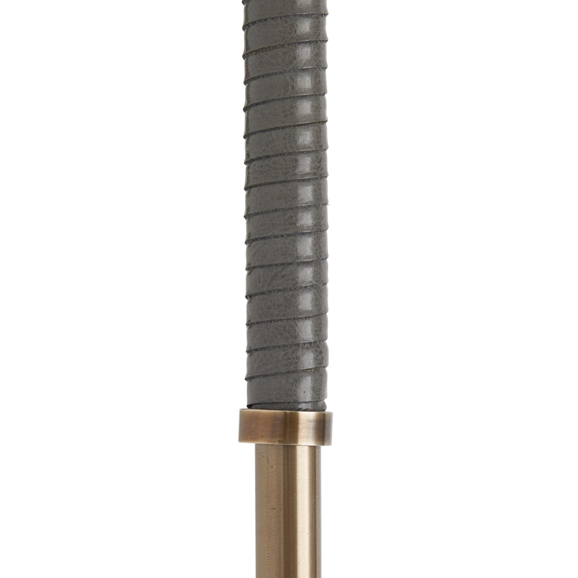 Shown in Heritage Brass finish and Iron shade